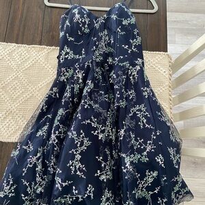 Vintage floral homecoming dress size xs